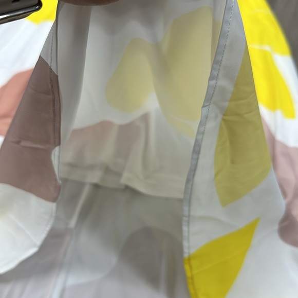 NWT - Long Yellow, Cream & Brown Dress with Pockets! - Picture 3 of 7